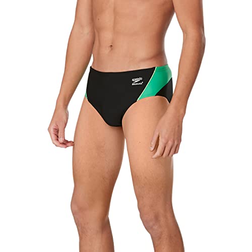 Speedo Launch Splice Brief - Endurance+, Black/Green, 24 - Mode & Vêtements en promo à 4.79€