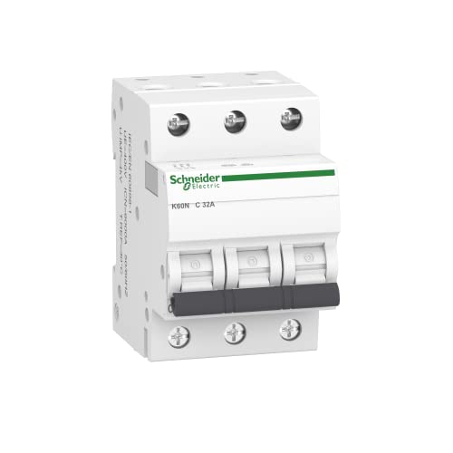 Schneider Electric Disyuntor Acti9 de 3 Pines K60N, 32 A, C... - Bricolage & Outils Amazon Espagne à 18.78€