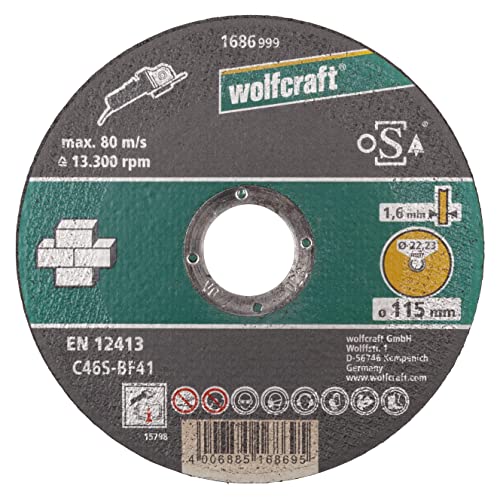 wolfcraft Disco para cortar piedra I 1686999 - Nouvelle promo Amazon à 2.34€