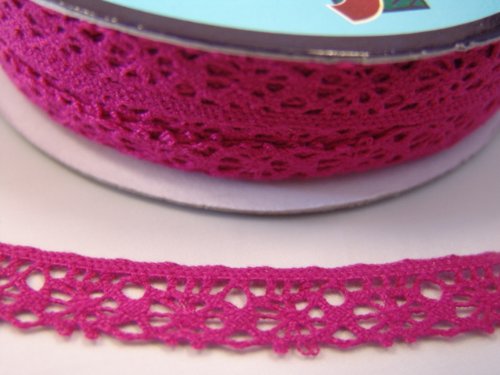 Spule 25 m Spitze Polyester – Fuchsia 5647 – 078 - Maison & Cuisine Amazon Allemagne à 4.94€