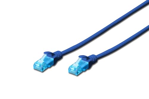DIGITUS LAN Kabel Cat 5e - 1m - CCA Netzwerkkabel Mit RJ45...