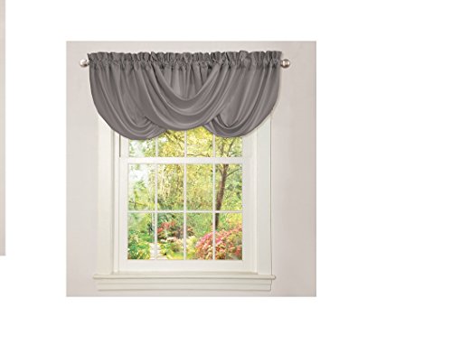 Lush Decor Lucia Valance | Draped Soft Brushed Fabric... - Home & Kitchen Amazon UK à 8.79€