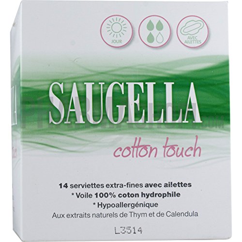 SAUGELLA COTTON TOUCH ASSORBENTI GIORNO 14 PEZZI - Santé & Bien-être en promo à 2.98€