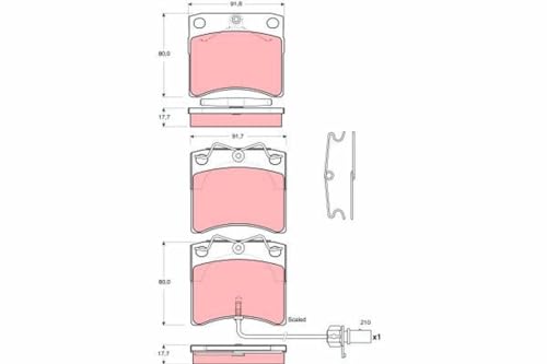 TRW GDB1368 Jeu de Plaquettes de Frein - Jouets & Jeux en promo à 38.60€