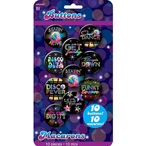 70s Disco Badges/Buttons 4.2cm - - Jouets & Jeux Amazon France à 17.27€