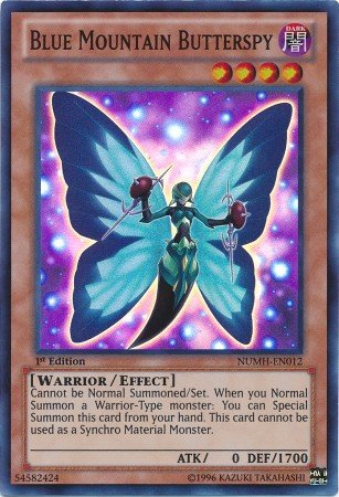 Yu-Gi-Oh! - Blue Mountain Butterspy (NUMH-EN012) - Number...