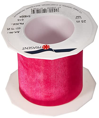 C.E. Pattberg SHEER corail (rose) Ruban en Organza... - Home & Kitchen Amazon France à 5.42€