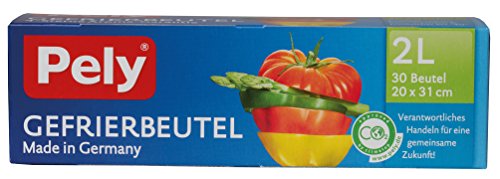 pely 8662 Gefrierbeutel, 2 Liter, 30 BPA-freie, PVC-freie... - Sports & Fitness en promo à 1.17€