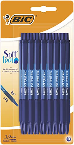 BIC Soft Feel Click Grip Ballpoint Pens, 1.0 mm Retractable... - Sports & Fitness en promo à 9.03€