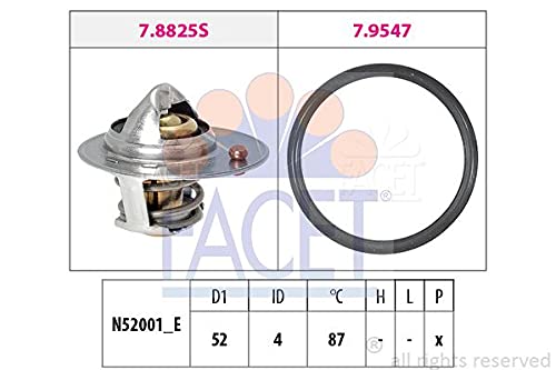 FACET 7.8825 Thermostat Kühlmittel Kühlwasserthermostat mit... - Auto & Moto Amazon Allemagne à 10.15€
