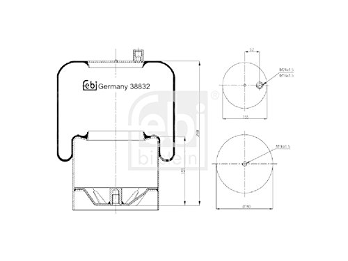FEBI BILSTEIN 38832 Soufflet à air suspension pneumatique... - Auto & Moto en promo à 43.73€