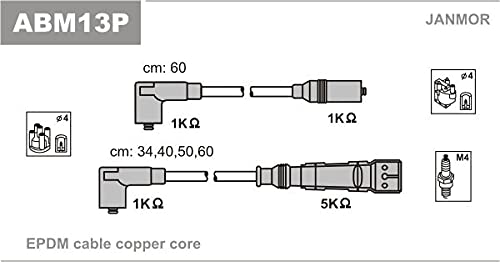 Janmor ABM13P - Kit Cavi Accensione - Auto & Moto Amazon Italie à 13.72€