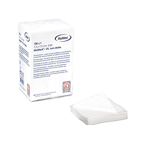 100 pezzi non tessuto kompressen VK non sterili - Santé & Bien-être Amazon Italie à 0.85€