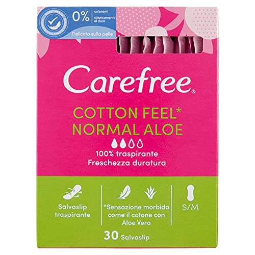 Carefree Aloe protector-slip respiranti-contains Aloe Vera... - Auto & Moto Amazon Allemagne à 2.21€