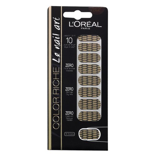 L'Oréal Paris Color Riche Nail Stickers 008 Or Lame - Bricolage & Outils Amazon Royaume-Uni à 0.97€