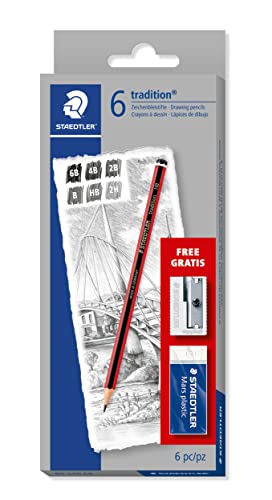 STAEDTLER 61 110 C6 Tradition Graphitstift zum Zeichnen und... - Sports & Fitness Amazon Allemagne à 3.57€