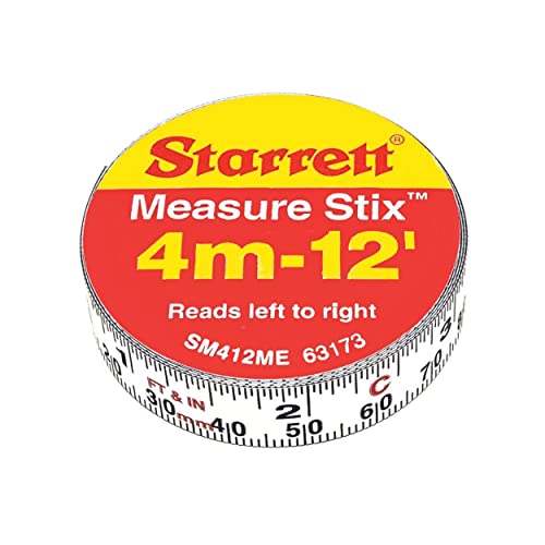 Starrett 3.65M Tape Measure Stix - SM412ME Precision Steel... - Bricolage & Outils Amazon Royaume-Uni à 7.99€