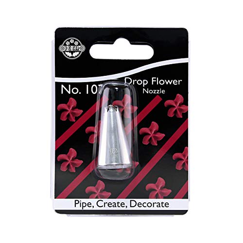JEM Drop Flower Piping Nozzle no. 107, Silver - Jardin & Extérieur Amazon Royaume-Uni à 1.05€