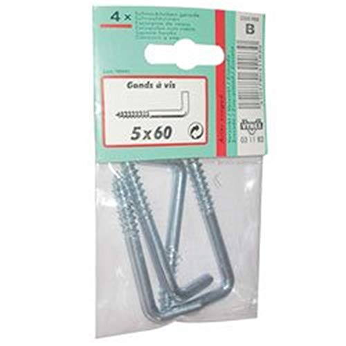 VYNEX Gond à vis zingué 6 x60 SC x3 - Bricolage & Outils Amazon France à 3.75€