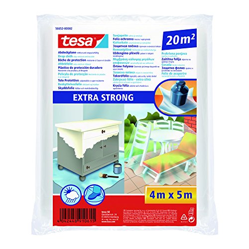Tesa 56652-00002-01 Bâche de protection extra forte 20m² 4... en promo à 10,59€ (-52%) sur Amazon FR