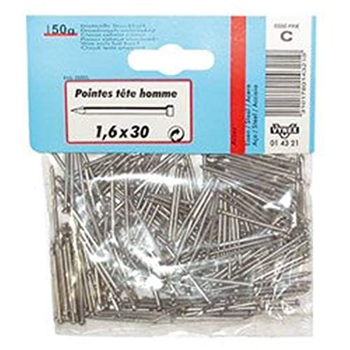 VYNEX Pointe TH Acier 1.2x20 130g - Bricolage & Outils Amazon France à 3.57€