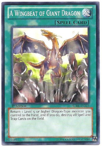 Yu-Gi-Oh! - A Wingbeat of Giant Dragon (SDBE-EN023)... - Jeux Vidéo & Consoles en promo à 3.95€