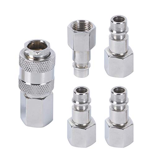 5 Schnellkupplungen mit Luftschlauchanschlüsse. - Jardin & Extérieur en promo à 3.28€