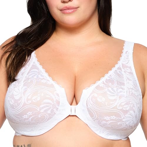 Glamorise Wonderwire Lace Front-Closure Underwire #9245... - Amazon Italie à 24.01€