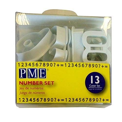 PME - Tagliapasta per Cake Design - Numeri, Confezione da 13 - Loisirs Créatifs Amazon Italie à 7.70€