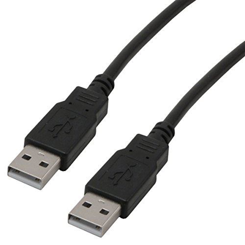 USB 2.0 cable A/A male - 2m Black - High-Tech & Électronique en promo à 4.12€