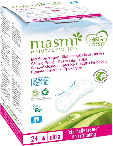 MASMI NATURAL COTTON Organic Panty Liners Ultra - Maison & Cuisine Amazon Royaume-Uni à 3.20€