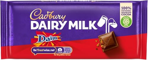 Cadbury Dairy Milk With Daim £1 - Épicerie Amazon Royaume-Uni à 1.75€