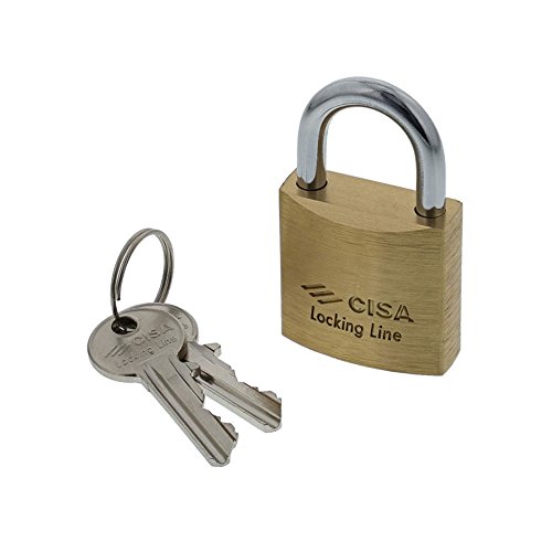 Cisa Vorhängeschloss Locking Line, Messing, gold, 21010300 - Amazon Germany à 8.37€