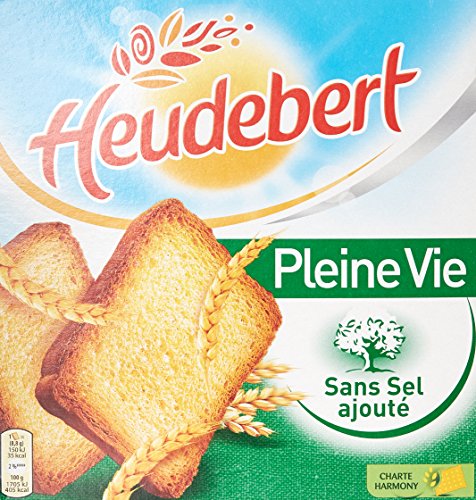 Heudebert Pleine Vie Biscottes sans sel ajouté 300 g - Épicerie Amazon France à 2.19€