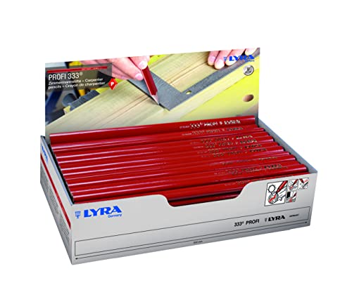 MATITE FALEGNAME LYRA 333 ROSSE PUNTA MORBIDA - Fournitures Bureau Amazon Italie à 1.82€