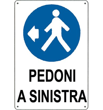 Panneau piétons à gauche en promo à 6,95€ (-54%) sur Amazon FR