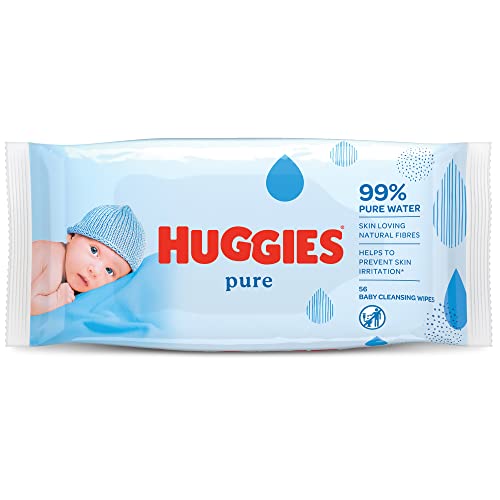 Huggies Pure Baby Wipes - 1 packs of 56 wipes - Bébé & Puériculture Amazon Royaume-Uni à 1.11€