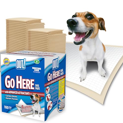 OUT! Go Here Absorbent Pet and Puppy Training Pads 100... - Sports & Fitness en promo à 17.59€