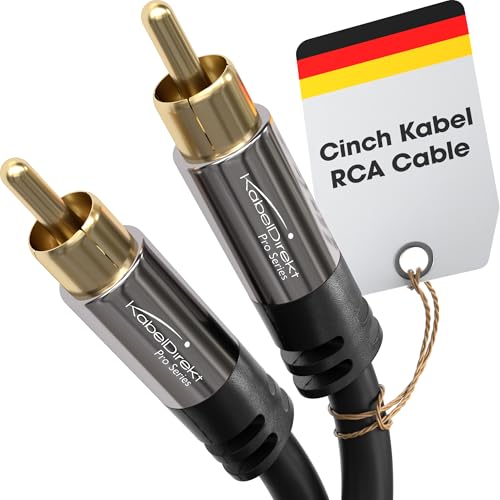 KabelDirekt – 1m – RCA/phono subwoofer lead cable, 1 to 1... - High-Tech & Électronique en promo à 8.37€