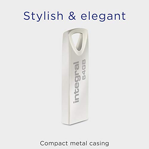 Integral 64GB USB Memory 2.0 Flash Drive Arc with metal... - High-Tech & Électronique Amazon Royaume-Uni à 4.70€