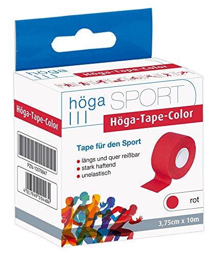 Höga-Tape Color, 3.75 cm x 10 m, rot, Sport-Tape, 1er Pack... - Sports & Fitness en promo à 7.02€