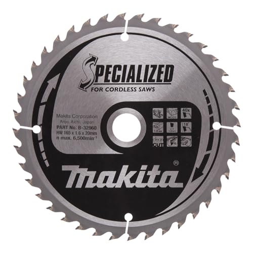 Makita Specialized Saegeblatt, 165 x 20 mm, 40Z, B-32960 - Bricolage & Outils Amazon Allemagne à 23.59€