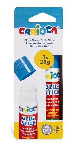 Carioca Glue Stick 42071 - Barra adhesiva, 20 g (1 pieza) - Auto & Moto Amazon Espagne à 3.14€