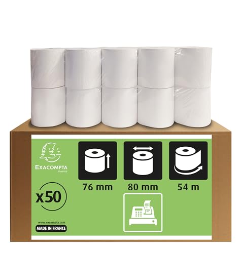 Exacompta - Réf. 7680120V - Carton de 50 bobines pour... - Auto & Moto en promo à 58.38€