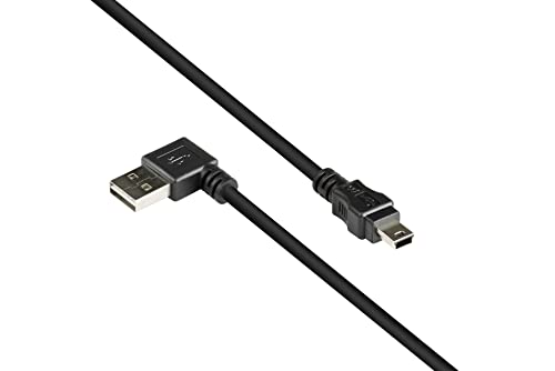 USB 2.0 Kabel EASY Stecker A gewinkelt an mini B schwarz 5m en promo à 13,80€ (-40%) sur Amazon FR
