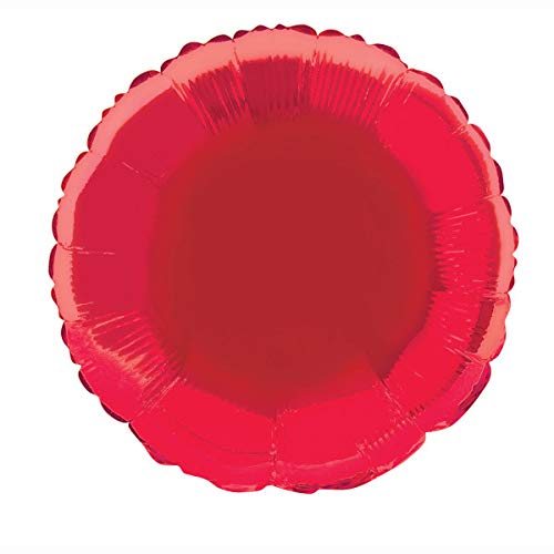 Unique Party 53333 - 18" Foil Round Red Helium Balloon - Sports & Fitness Amazon Royaume-Uni à 1.79€