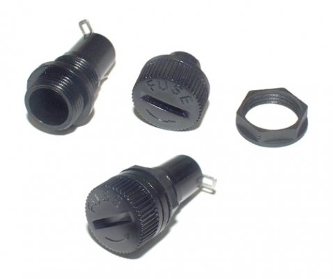 Einbau-Sicherungshalter für 5x20 Sicherungen ESH1 - Bricolage & Outils Amazon Allemagne à 1.45€