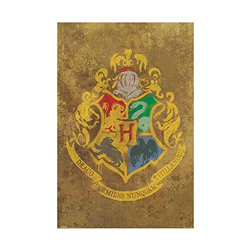 Poster (47c) Harry Potter Hogwarts Crest (61x91,5) - Home & Kitchen Amazon Italy à 5.10€
