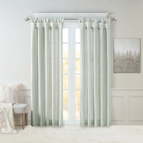 Madison Park Emilia Faux Silk Single Curtain with Privacy... - Maison & Cuisine en promo à 13.17€