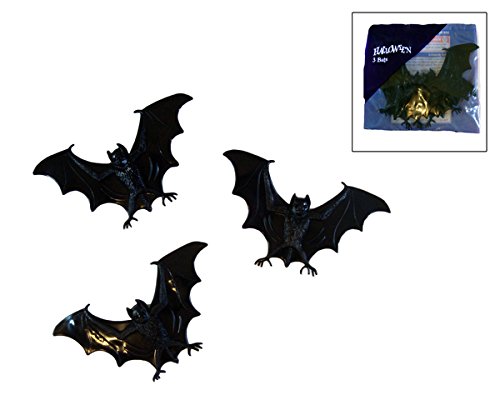 Creature di Halloween - 3 Pipistrelli in gomma pipistrello - Jouets & Jeux Amazon Italie à 2.45€
